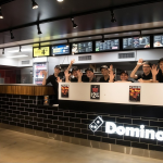Domino’s store counter